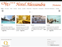 Tablet Screenshot of hotelalessandra.it